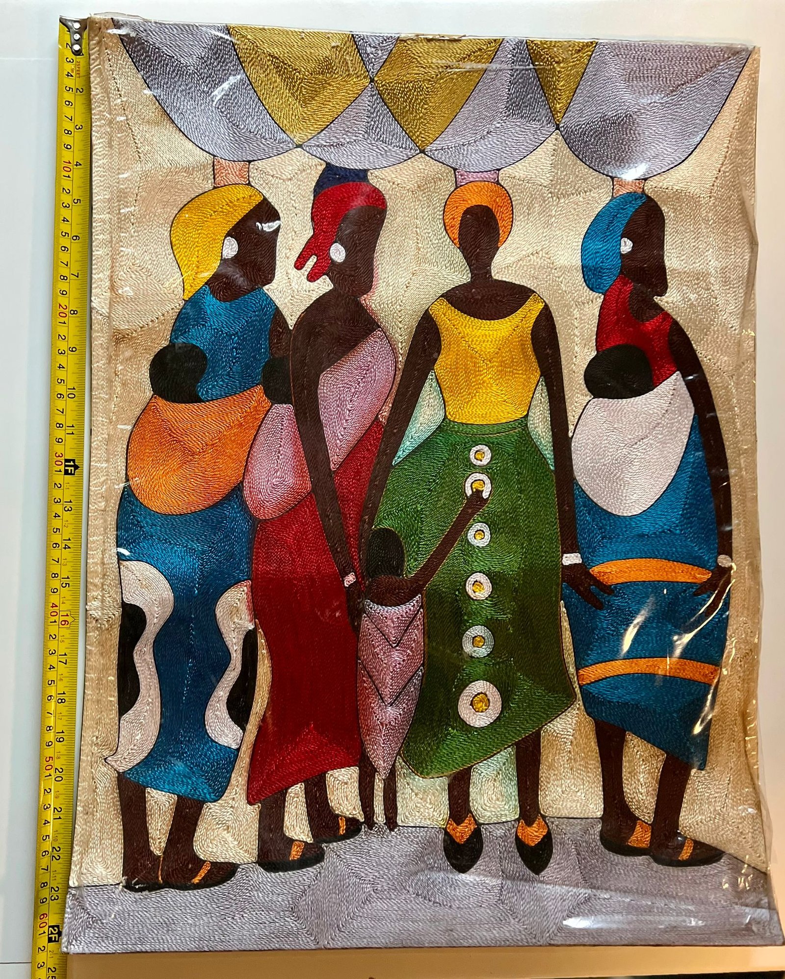Young African woman silhouette